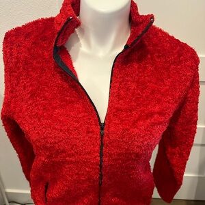 Black Diamond Fluffy Zip Front Jacket